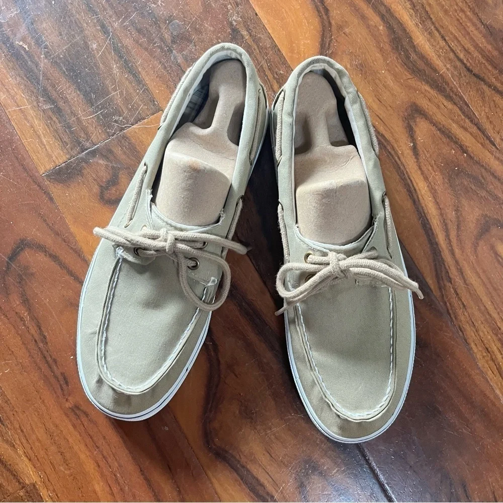 St. John’s Bay mens tan size 12M boat shoes